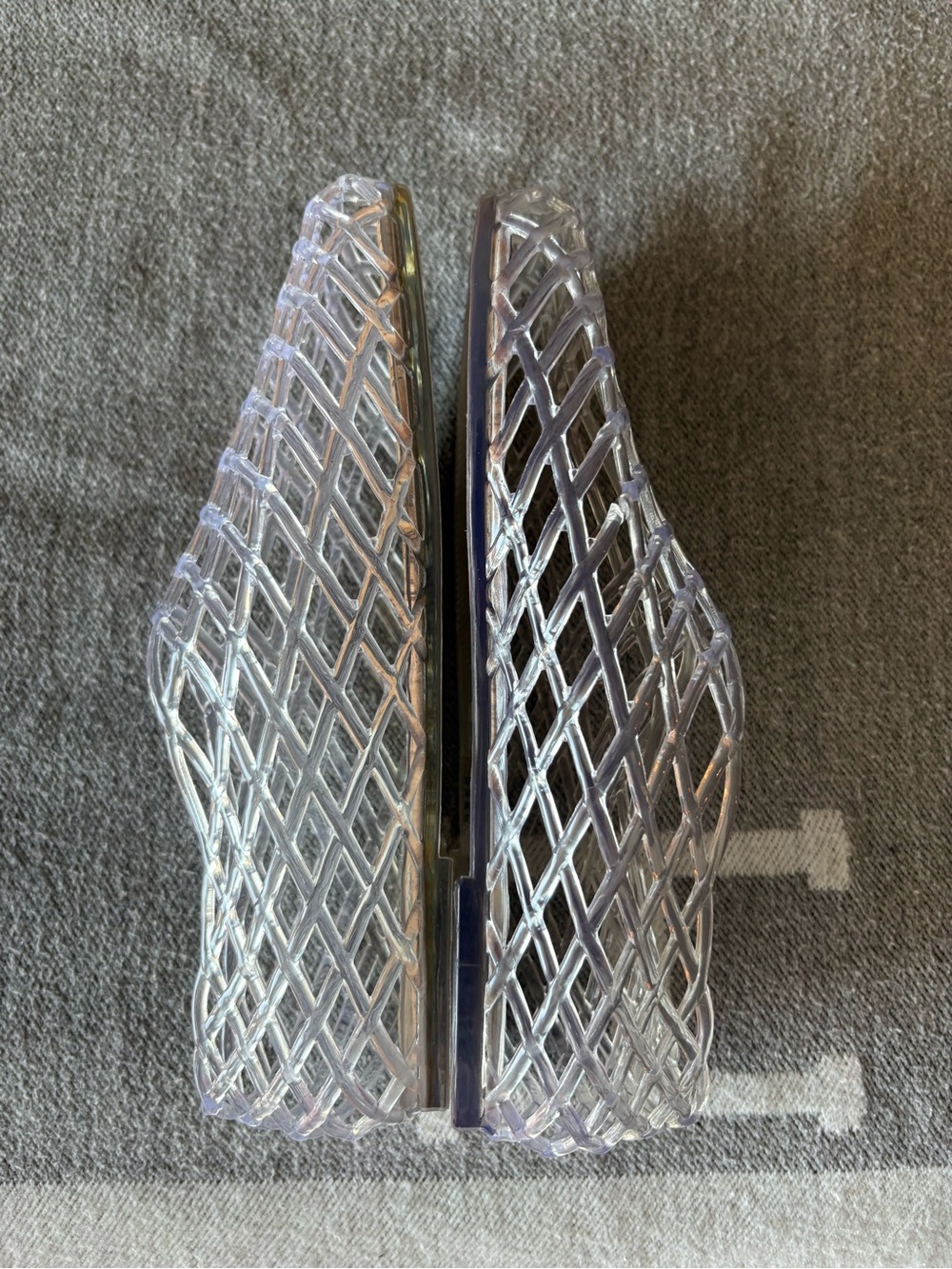 Steve Madden Clear Woven Jelly Slip-On Flats Cork Insole Round Toe US 7 - Picture 2 of 7